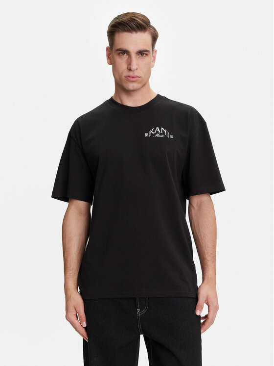 Karl Kani Тишърт Palm Print PD00005331 Черен Relaxed Fit за Мъже цена