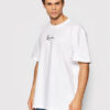 Karl Kani Тишърт Small Signature 6060585 Бял Regular Fit за Мъже цена