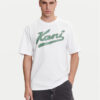 Karl Kani Тишърт Varsity Palm PD00005336 Бял Relaxed Fit за Мъже цена
