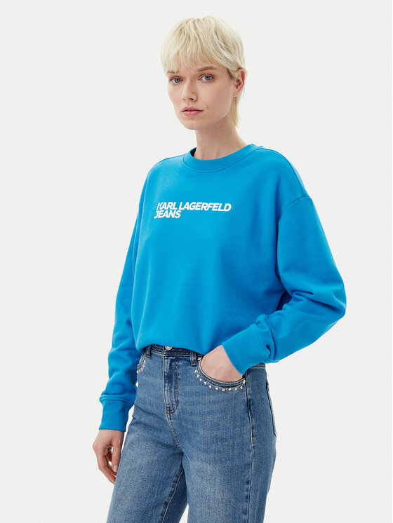 Karl Lagerfeld Jeans Суитшърт A1W20005 Син Regular Fit за Жени цена