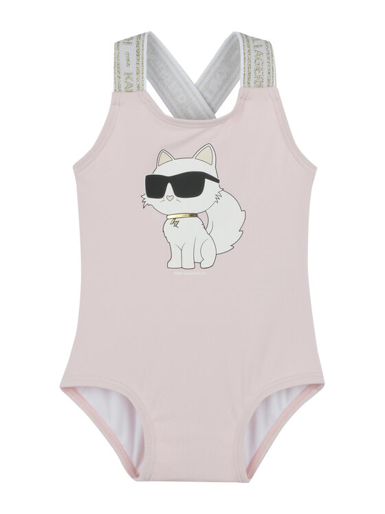 Karl Lagerfeld Kids Бански костюм Z30512 S Розов за Момичета цена