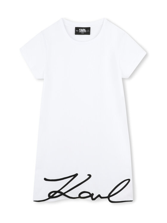 Karl Lagerfeld Kids Ежедневна рокля Z30454 D Бял Regular Fit за Момичета цена