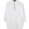 Karl Lagerfeld Kids Рокля тип риза Z30463 D Бял Relaxed Fit цвят на ниска цена