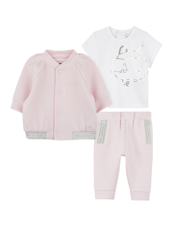 Karl Lagerfeld Kids Спортен екип Z30521 M Розов Regular Fit за Момичета цена