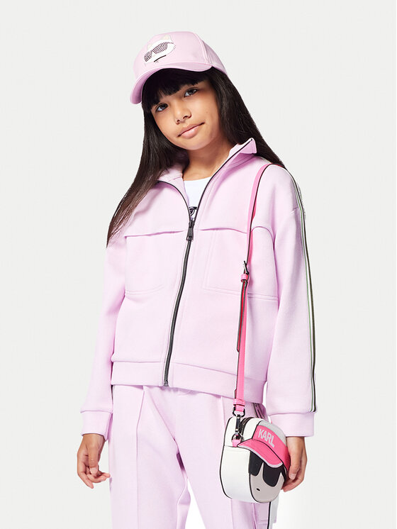 Karl Lagerfeld Kids Суитшърт Z30483 D Розов Regular Fit за Момичета цена