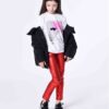 Karl Lagerfeld Kids Текстилни панталони Z14219 D Червен Skinny Fit за Момичета цена
