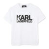Karl Lagerfeld Kids Тишърт Z30435 M Бял Regular Fit за Момчета цена