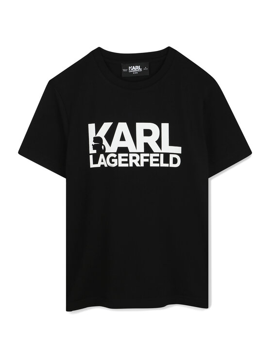 Karl Lagerfeld Kids Тишърт Z30435 S Черен Regular Fit за Момчета цена