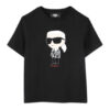 Karl Lagerfeld Kids Тишърт Z30438 D Черен Regular Fit цвят на ниска цена