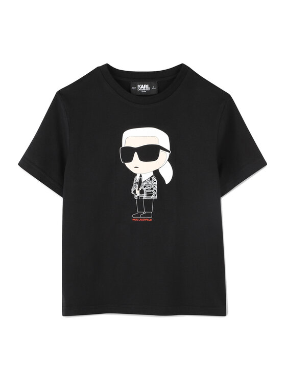 Karl Lagerfeld Kids Тишърт Z30438 D Черен Regular Fit за Момчета цена