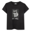Karl Lagerfeld Kids Тишърт Z30489 S Черен Regular Fit за Момичета цена