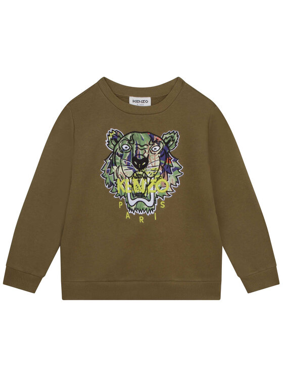 Kenzo Kids Суитшърт K25795 S Зелен Regular Fit за Момчета цена