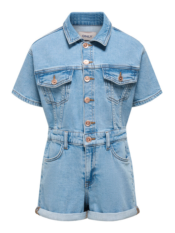 Kids ONLY Гащеризон Castel 15345260 Син Regular Fit за Момичета цена