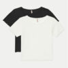 Kids ONLY Комплект 2 тишъртки Nella 15350065 Черен Slim Fit за Момичета цена