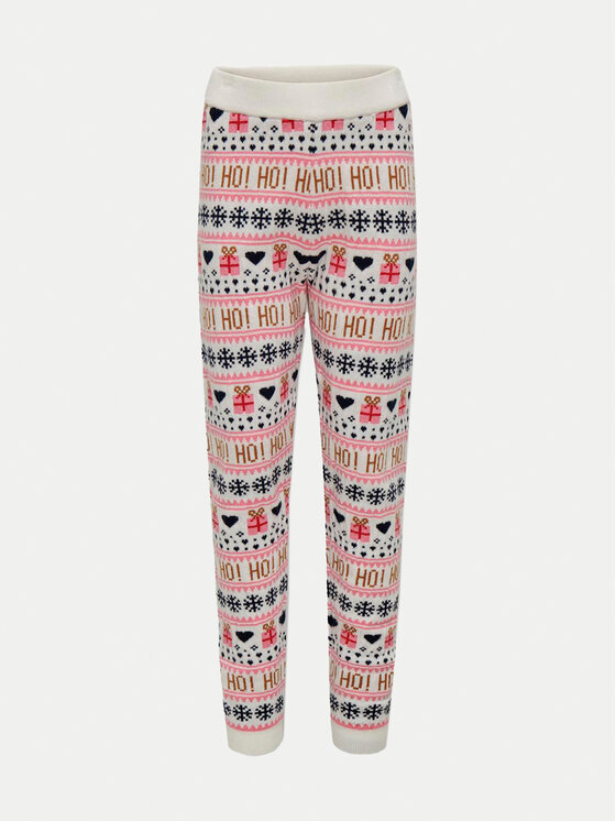 Kids ONLY Плетени панталони Xmas 15331243 Цветен Slim Fit за Момичета цена