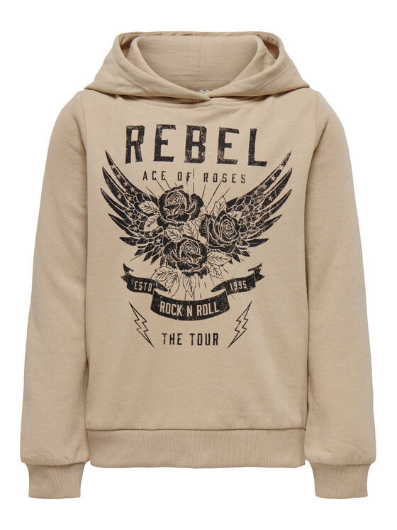 Kids ONLY Суитшърт Nomi 15275726 Бежов Regular Fit за Момичета цена