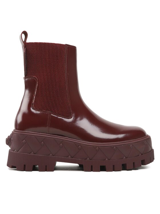 Kurt Geiger Боти London Chelsea 9353754109 Бордо за Жени цена
