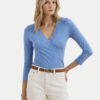 LAUREN RALPH LAUREN Блуза 200824366025 Светлосиньо Slim Fit за Жени цена