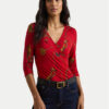 LAUREN RALPH LAUREN Блуза 200957611001 Червен Slim Fit за Жени цена