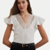 LAUREN RALPH LAUREN Блуза 200963917002 Бял Relaxed Fit за Жени цена