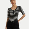 LAUREN RALPH LAUREN Блуза 200971086002 Черен Slim Fit за Жени цена