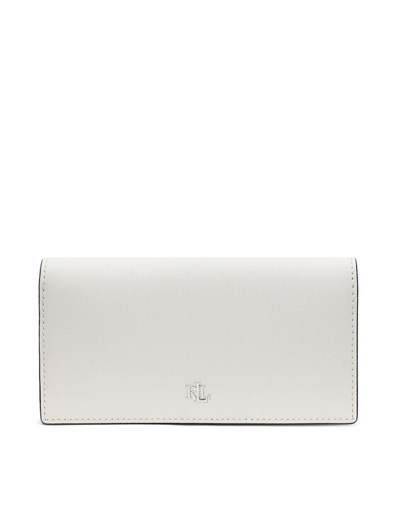 LAUREN RALPH LAUREN Голям дамски портфейл 432802917054 Бял за Жени цена
