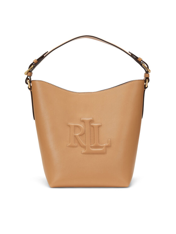 LAUREN RALPH LAUREN Дамска чанта Medium Witley Leather Bucket Bag 431950855008 Кафяв за Жени цена