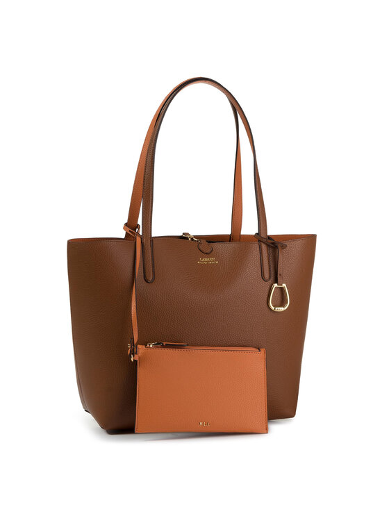 LAUREN RALPH LAUREN Дамска чанта Rvrsble Tote 431795329002 Кафяв за Жени цена
