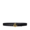 LAUREN RALPH LAUREN Дамски колан Anchor-Logo Skinny Leather Belt 412957004001 Черен за Жени цена