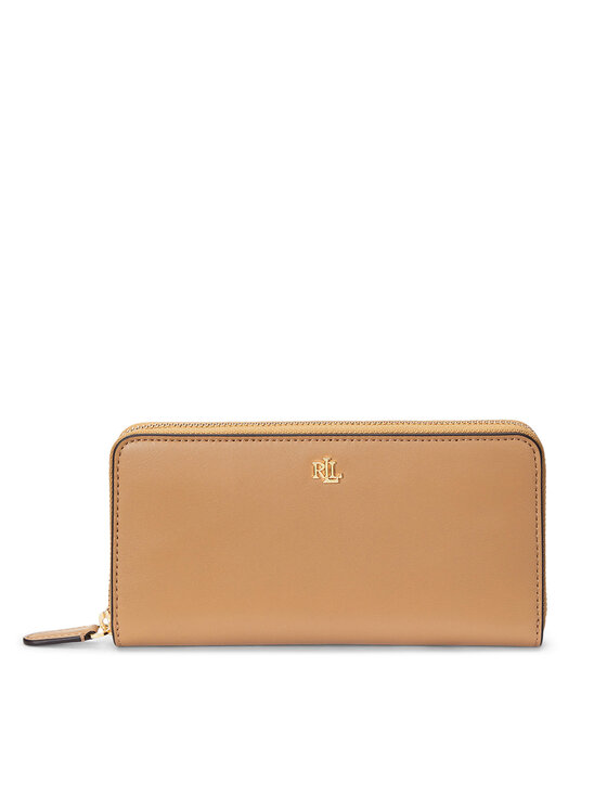 LAUREN RALPH LAUREN Дамски портфейл 432876730013 Кафяв за Жени цена