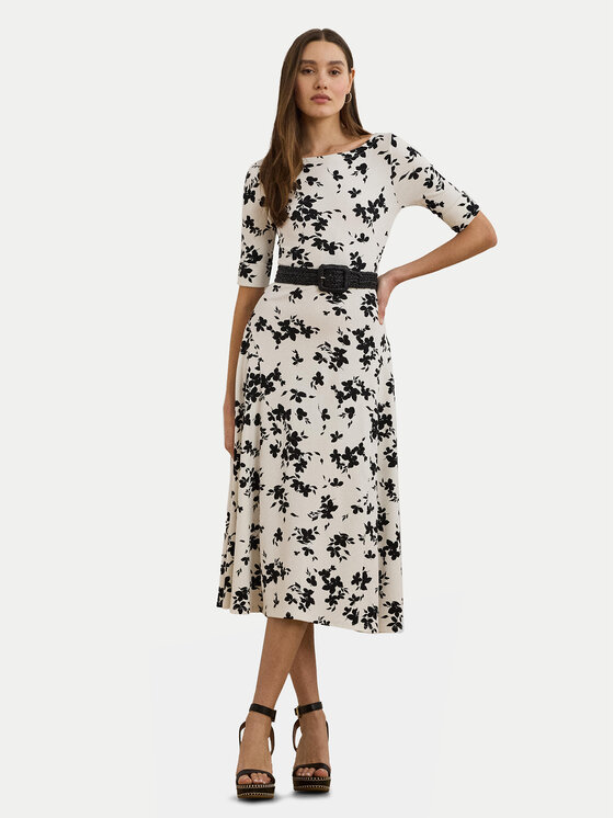 LAUREN RALPH LAUREN Ежедневна рокля 250964093001 Бял Regular Fit за Жени цена