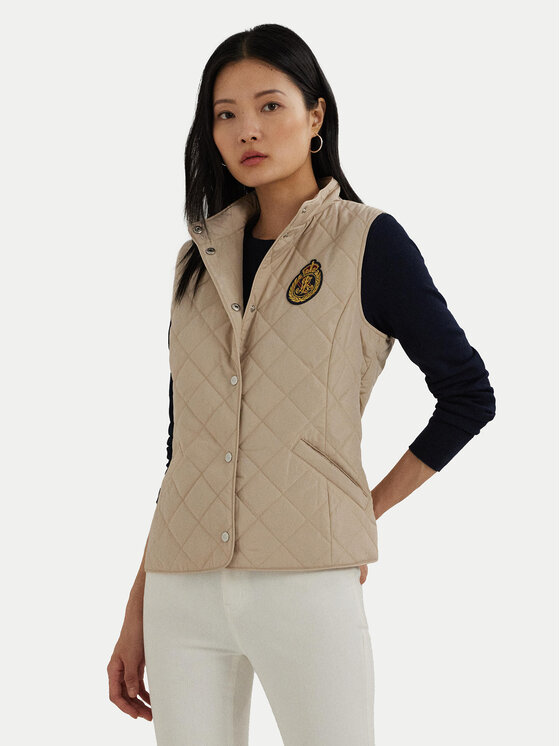 LAUREN RALPH LAUREN Жилетка за костюм 297951276003 Бежов Straight Fit за Жени цена