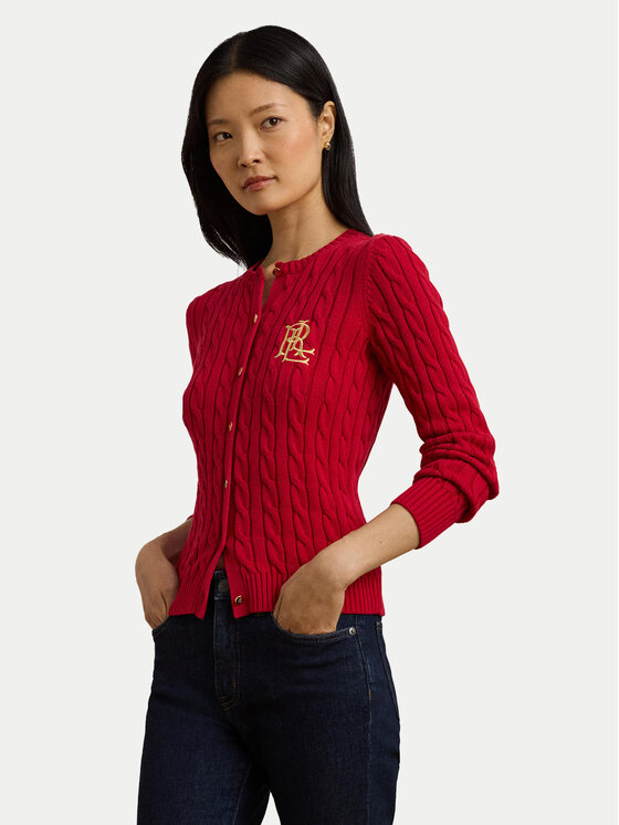 LAUREN RALPH LAUREN Кардиган 200932225008 Червен Regular Fit за Жени цена