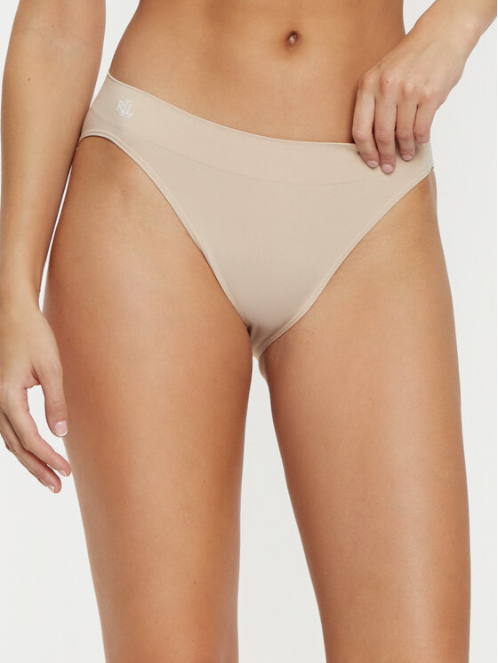 LAUREN RALPH LAUREN Класически дамски бикини 4L0011 Бежов за Жени цена