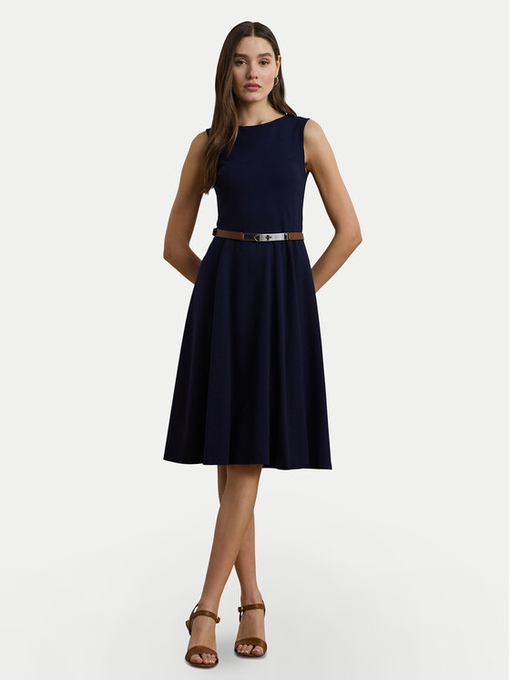 LAUREN RALPH LAUREN Коктейлна рокля 200973402001 Тъмносин Regular Fit за Жени цена