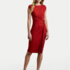 LAUREN RALPH LAUREN Коктейлна рокля 200973601002 Червен Slim Fit за Жени цена