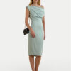LAUREN RALPH LAUREN Коктейлна рокля 250964081001 Светлосиньо Slim Fit за Жени цена