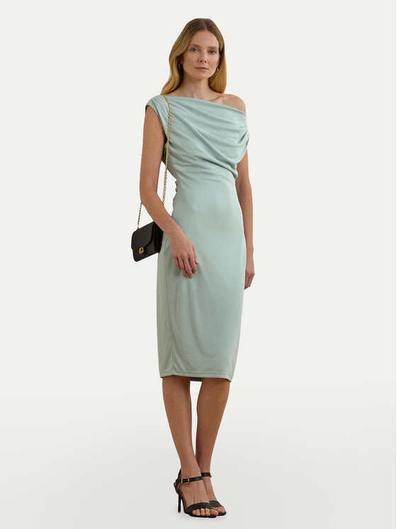 LAUREN RALPH LAUREN Коктейлна рокля 250964081001 Светлосиньо Slim Fit за Жени цена
