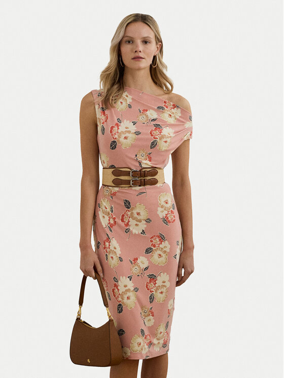 LAUREN RALPH LAUREN Коктейлна рокля 250964083001 Розов Slim Fit за Жени цена