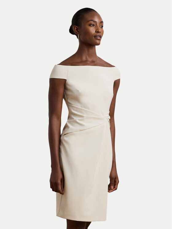 LAUREN RALPH LAUREN Коктейлна рокля 253936389003 Екрю Slim Fit за Жени цена