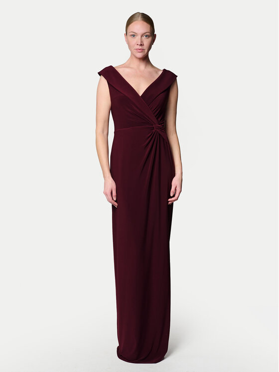 LAUREN RALPH LAUREN Официална рокля 253863940018 Бордо Slim Fit за Жени цена