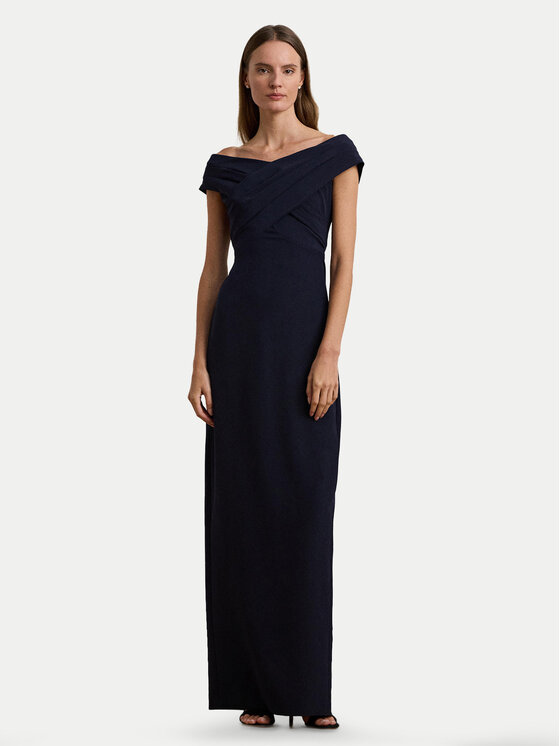 LAUREN RALPH LAUREN Официална рокля 253936391003 Тъмносин Slim Fit за Жени цена