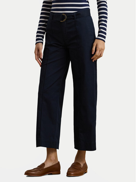 LAUREN RALPH LAUREN Панталони тип кюлоти 200876606005 Тъмносин Wide Leg за Жени цена
