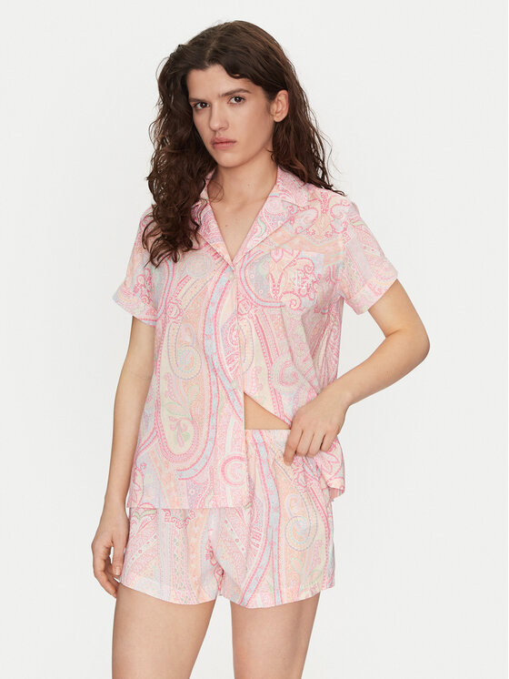 LAUREN RALPH LAUREN Пижама ILN12403 Розов Regular Fit за Жени цена