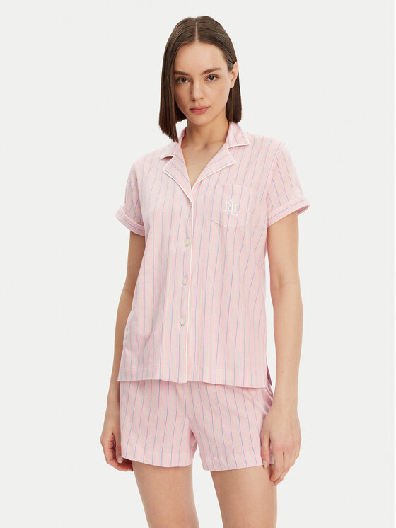 LAUREN RALPH LAUREN Пижама ILN12421 Розов Regular Fit за Жени цена