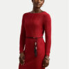 LAUREN RALPH LAUREN Плетена рокля 200971346001 Червен Slim Fit за Жени цена