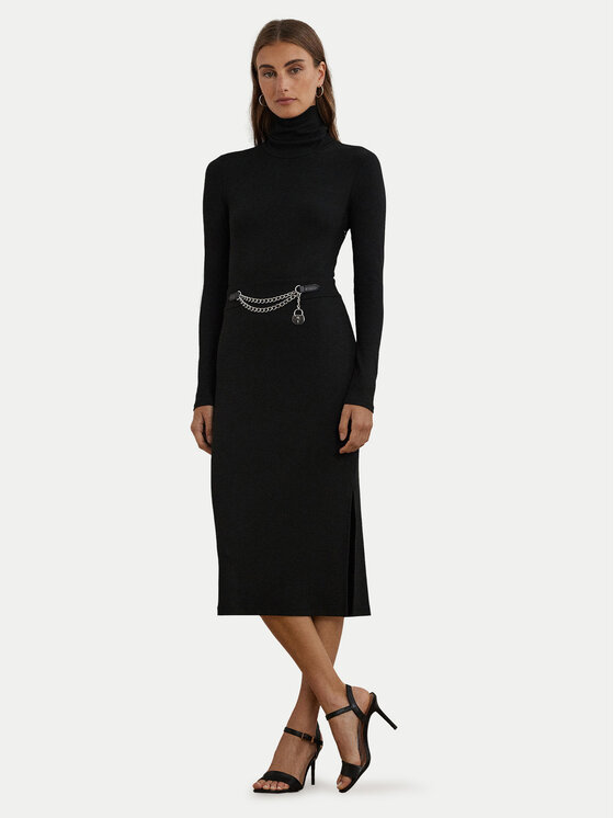 LAUREN RALPH LAUREN Плетена рокля 250951822001 Черен Slim Fit за Жени цена