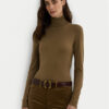 LAUREN RALPH LAUREN Поло 200940470005 Кафяв Slim Fit за Жени цена