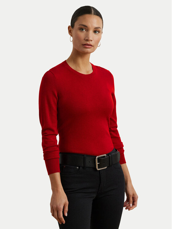 LAUREN RALPH LAUREN Пуловер 200919114016 Червен Slim Fit за Жени цена