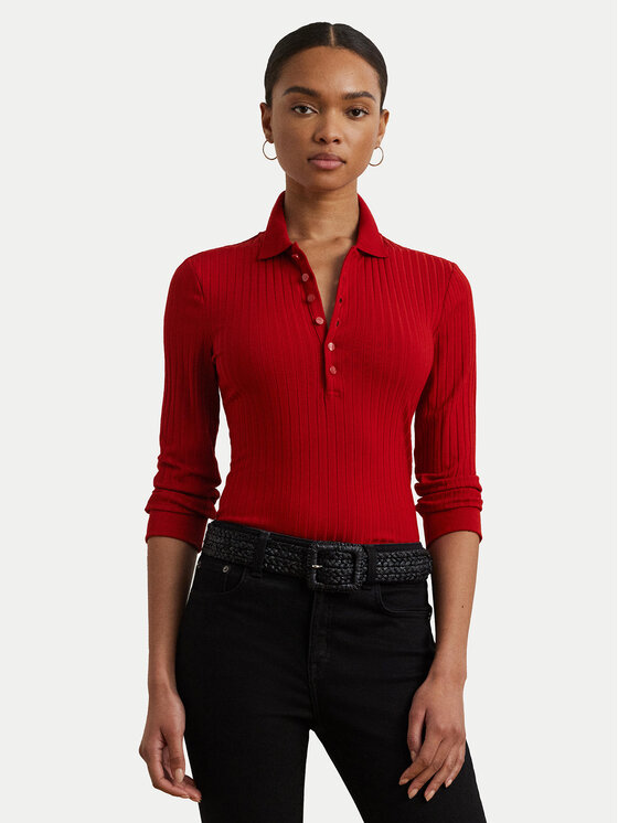 LAUREN RALPH LAUREN Пуловер 200971091003 Червен Slim Fit за Жени цена